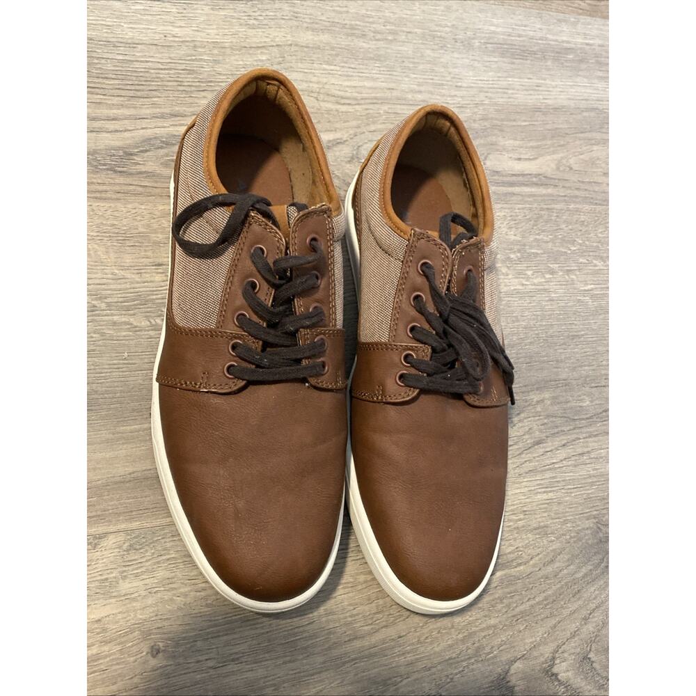 Aldo Men’s Casual Loafers Shoes Brown Size 9 Leather Dress Sneakers